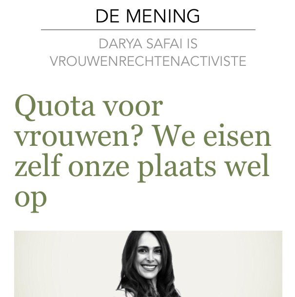 Mijn mening in dSAvond <a href="/destandaard/">De Standaard</a> 'Mensen moeten hun positie verdienen,op basis van kennis en capaciteiten' m.standaard.be/cnt/dmf2017092…