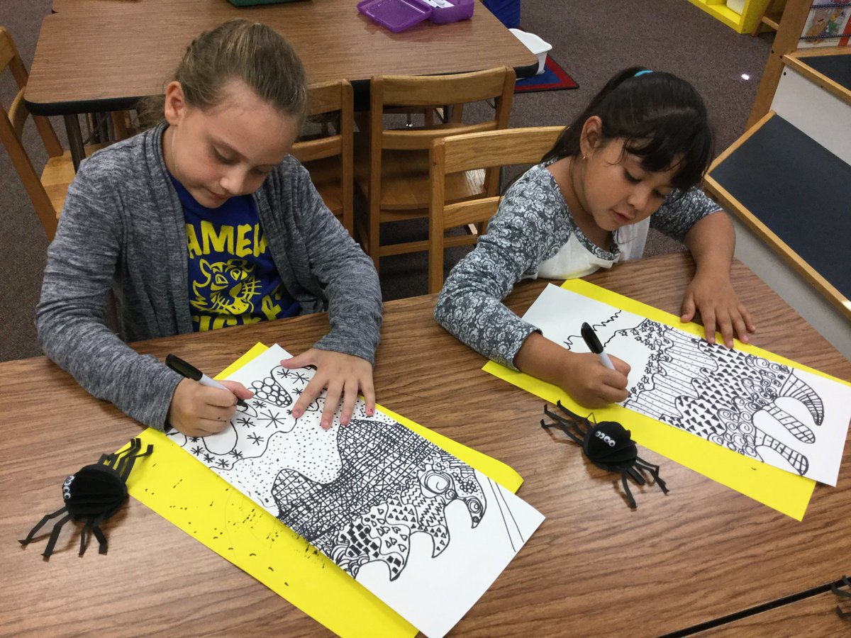 AlamedaTigers's tweet photo. We are proud of our "Zentangle" art! https://t.co/eHPXPWiEtO