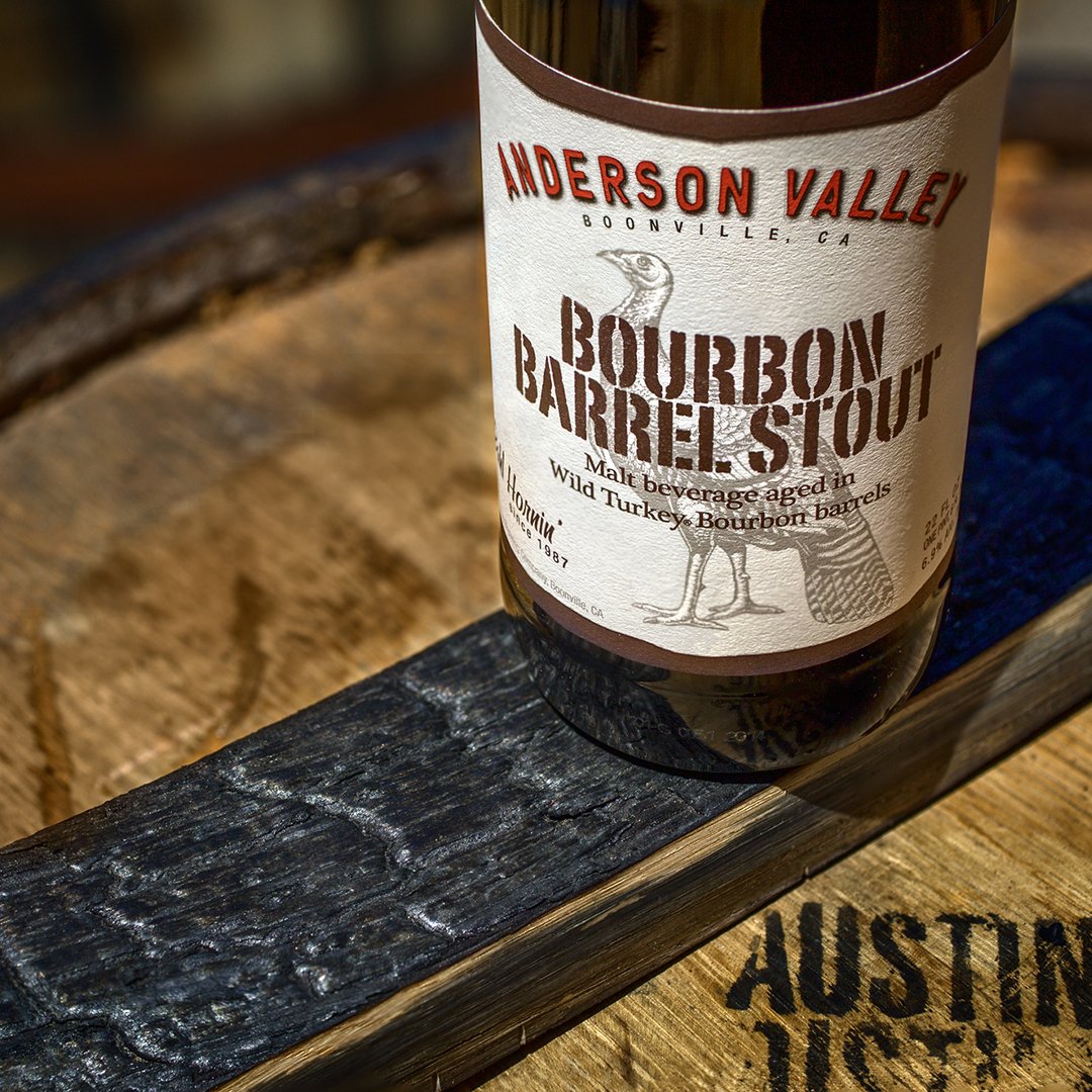 WildTurkey's tweet image. Anderson Valley uses our barrels to age their stout. Turns out we’ve got flavor to spare.