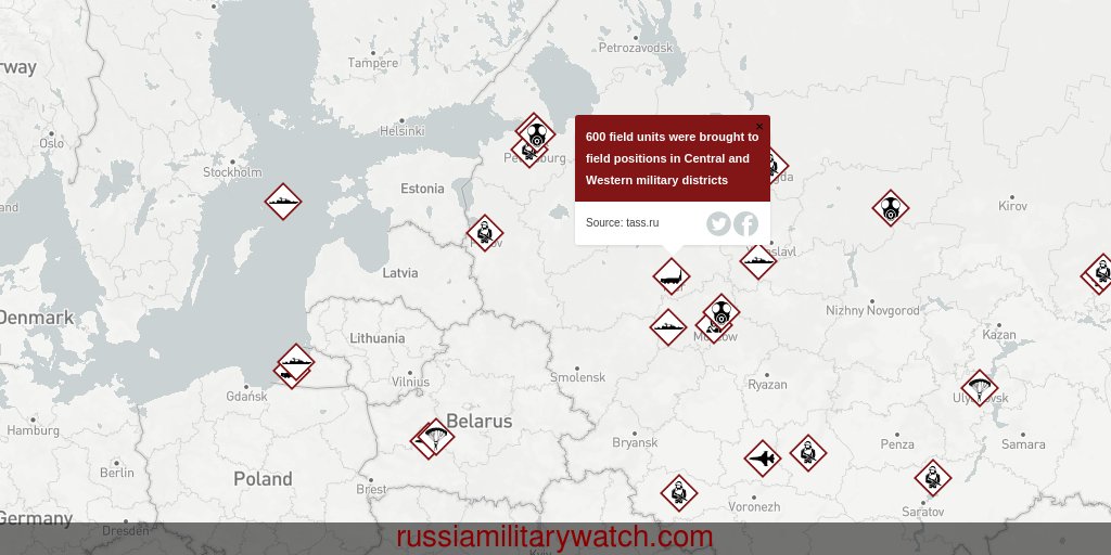 russiamilitaryw's tweet image. 600 field units were brought to field positions in Central and Western military districts goo.gl/iuH64x