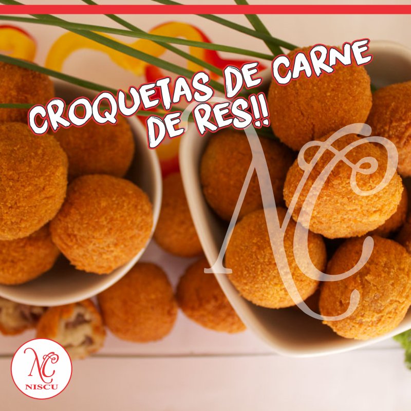 cual_estuplan's tweet photo. Puedes acompañar tus croquetas #niscu con una deliciosa salsa de champiñones o mostaza... https://t.co/O8gxMUwy8N Vía @niscu_sas