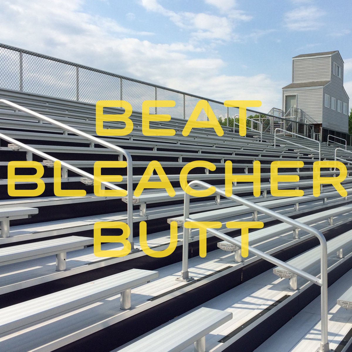commodios's tweet photo. Bleacher butt. It’s a thing. We’re here to fix it. https://t.co/Z4SqdaENZR