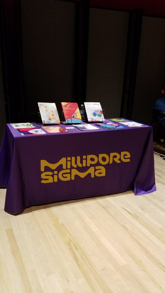 #MilliporeSigma <a href="/UWChemE/">UW Chemical Engineering</a> symposium. Stop by to learn more about the future of #Bioimaging 

#genedelivery #bioengineering #uw