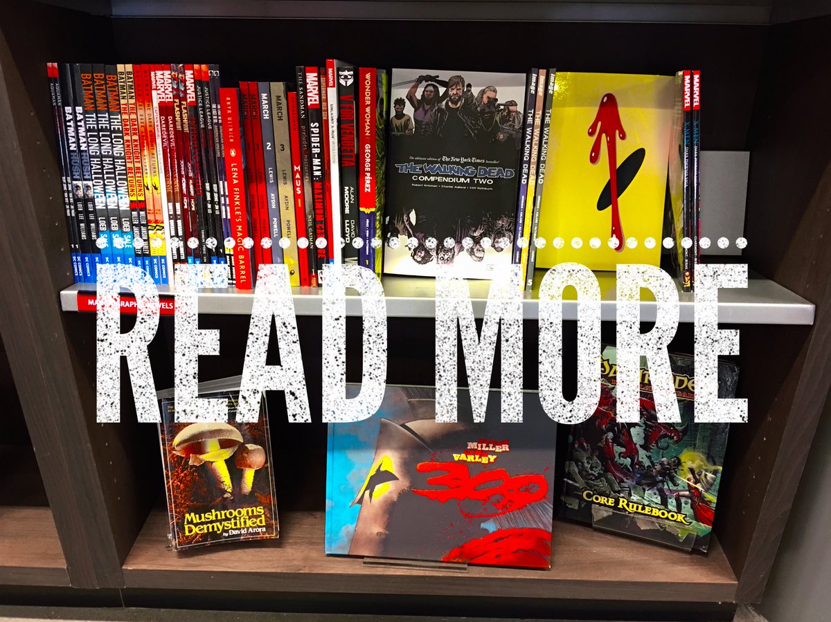 UofABookstore's tweet image. We should all make an effort to read more books. Why not start with comics? #NationalComicBookDay