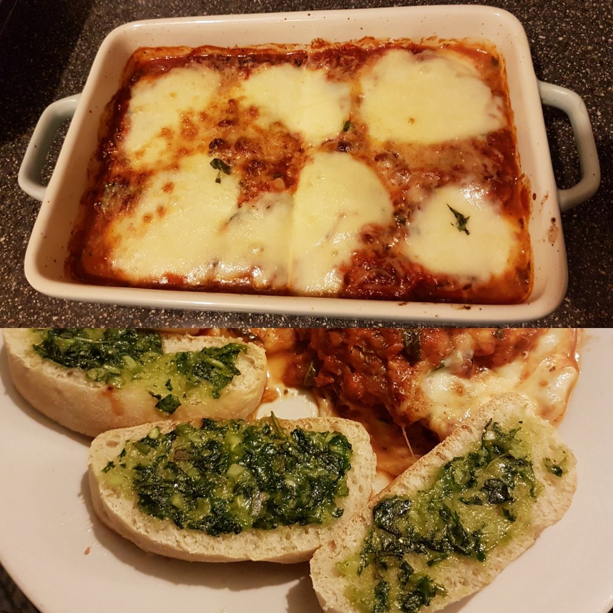 Monkey79's tweet photo. I cooked this today plus homemade pesto! #gingerchef #icancook #garlicheaven https://t.co/AkkpcAjxeo