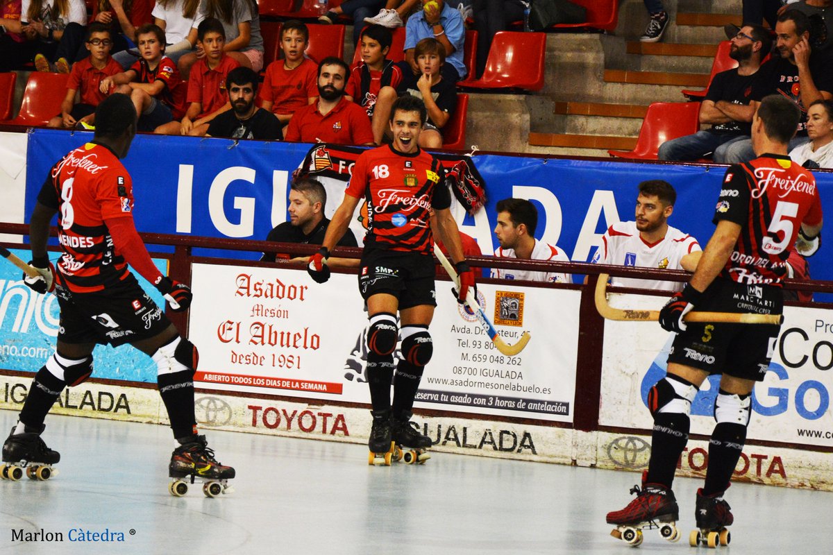 mcatedra95's tweet image. Martí Casas (@marti_casas) va anotar 5 gols a la Final Four de la Lliga Catalana (Hat trick contra el @FCBhoquei i doblet vs @ReusDeportiu)