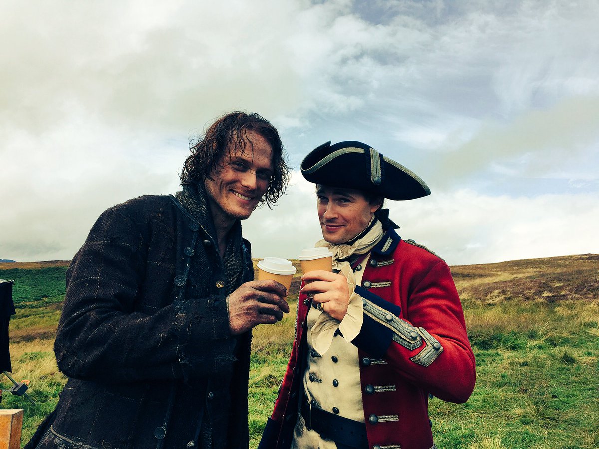 SamHeughan's tweet image. I hope you all enjoyed welcoming Lord John Grey Berry to season 3!!!

Slainte!
#Prisoners @Outlander_STARZ