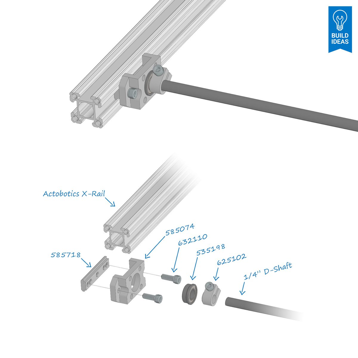 Actobotics's tweet image. More new X-Rail accessories! servocity.com/x-rail #linearmotion #buildideas