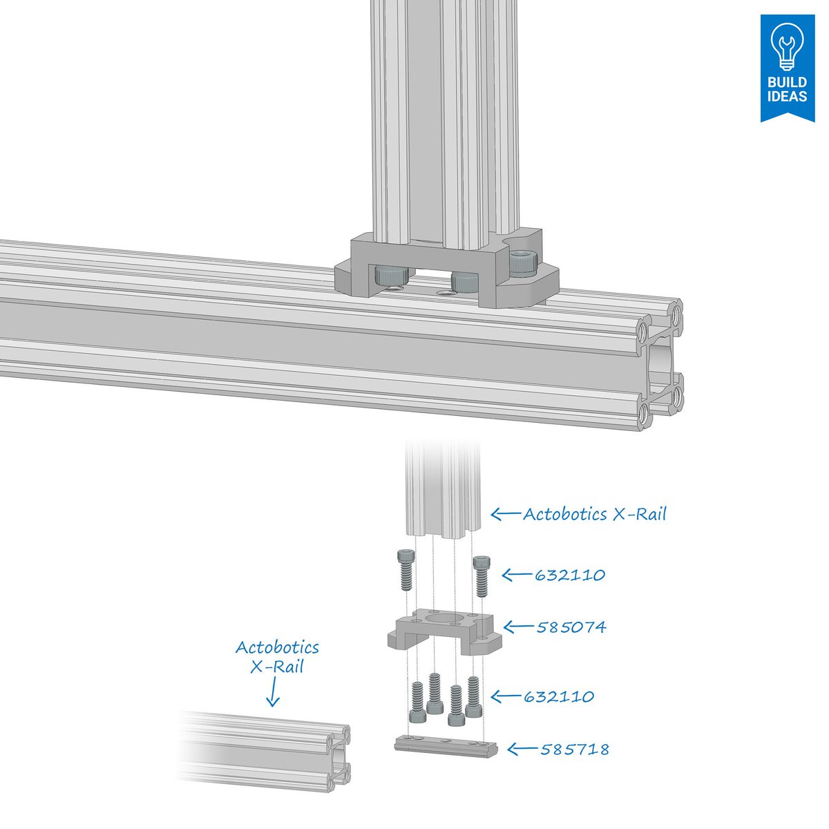 Actobotics's tweet image. More new X-Rail accessories! servocity.com/x-rail #linearmotion #buildideas