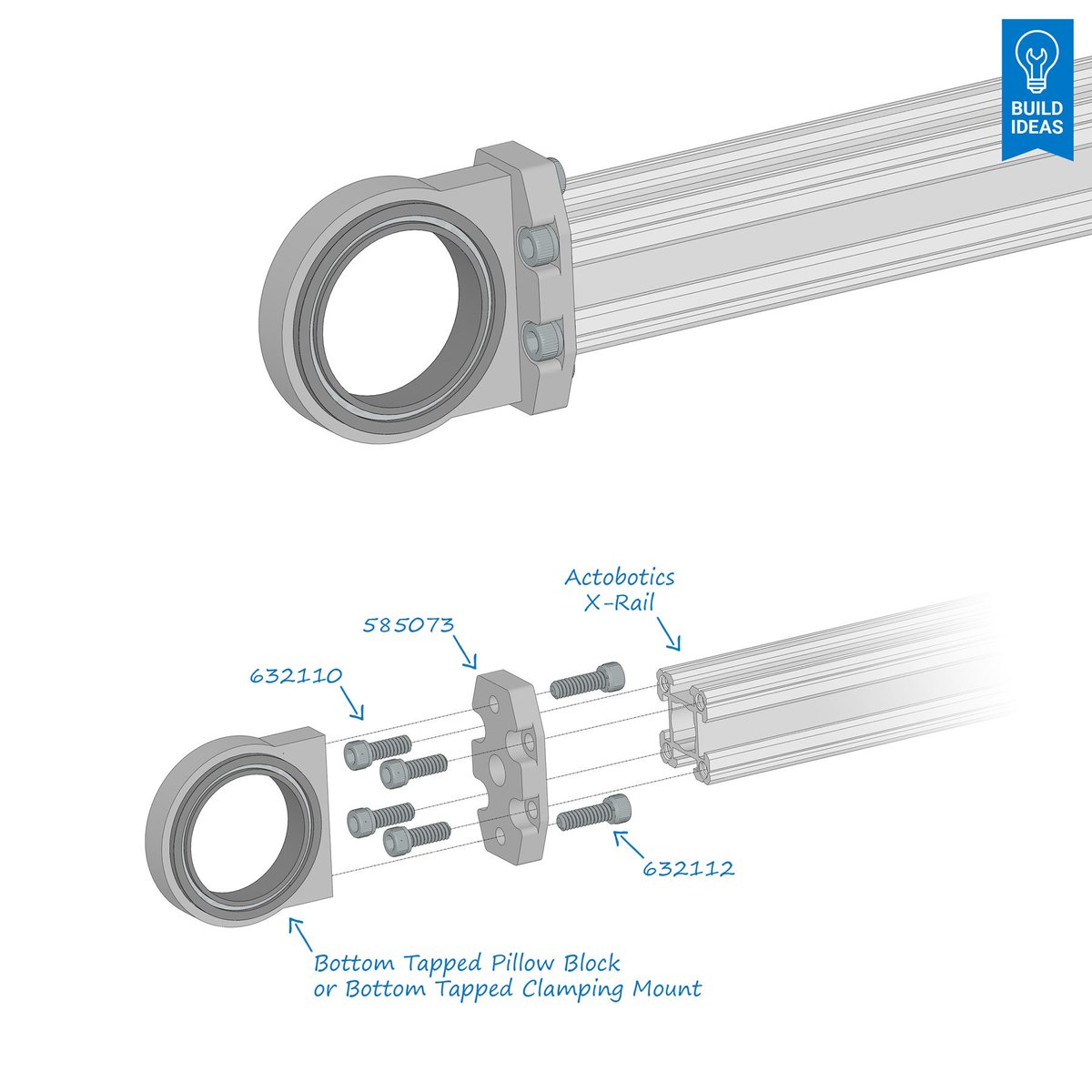 Actobotics's tweet image. More new X-Rail accessories! servocity.com/x-rail #linearmotion #buildideas