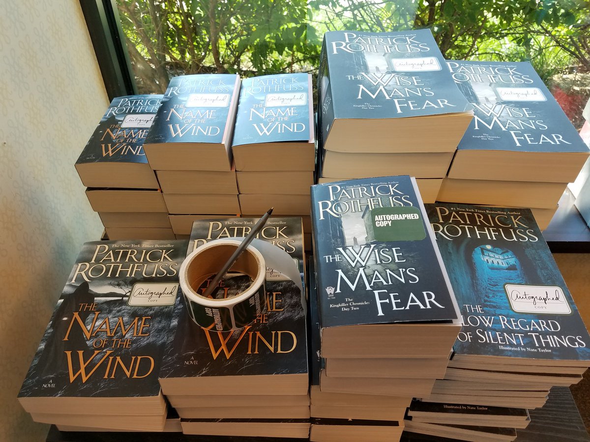 Pat Rothfuss On Twitter Signed Books At Both Barnes And Nobles