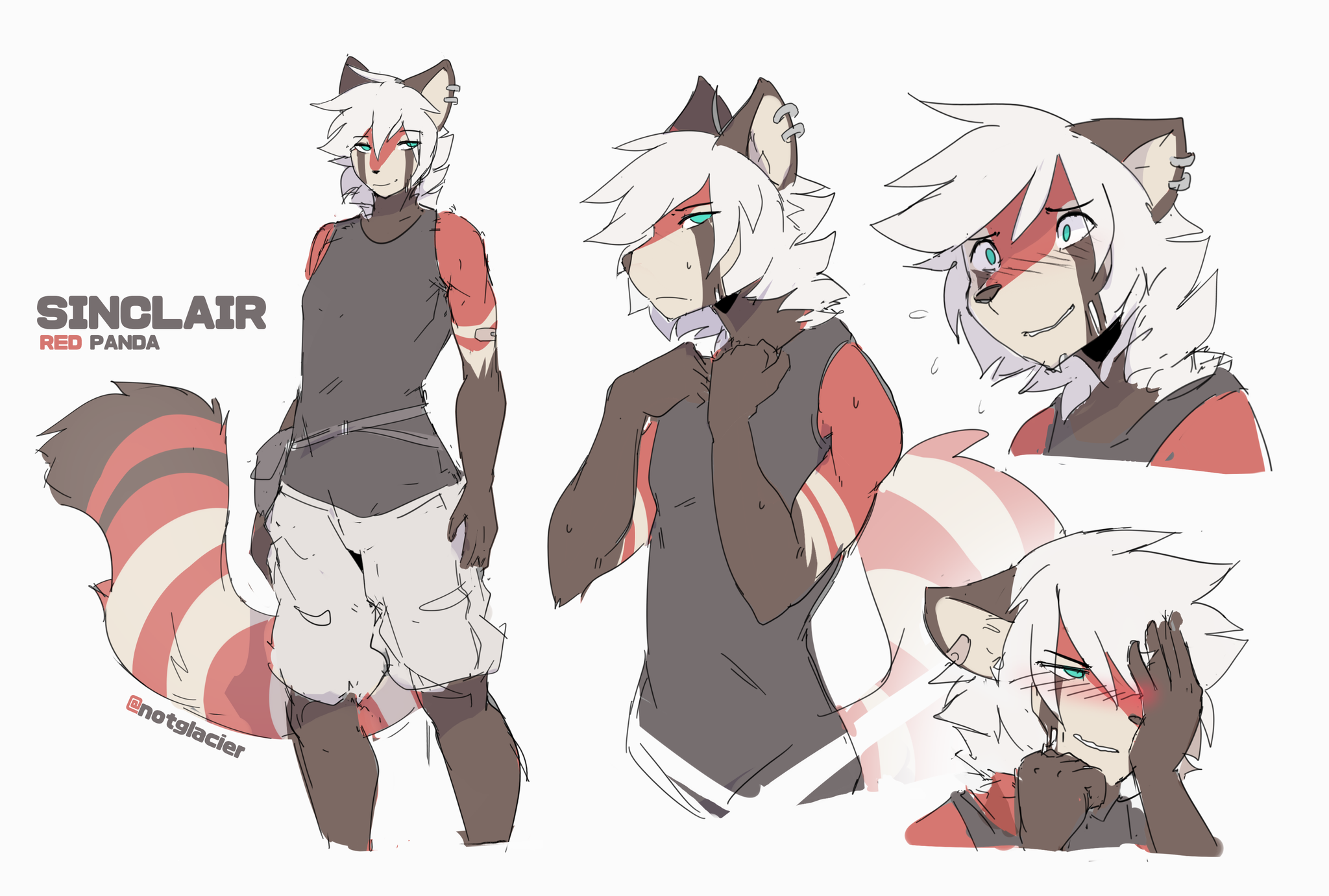 notglacier on Twitter: "hello say hi to ur local red panda boyfriend 💦