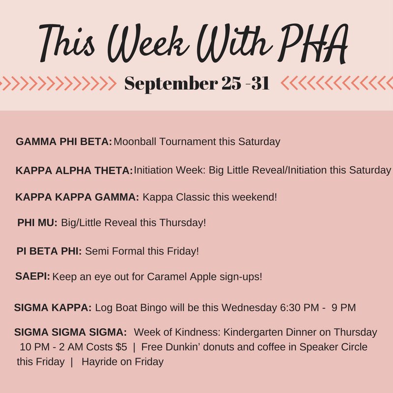 MizzouPHA's tweet photo. Check out some of the fun things going on #ThisWeekWithPHA https://t.co/wHWrP2xIdN