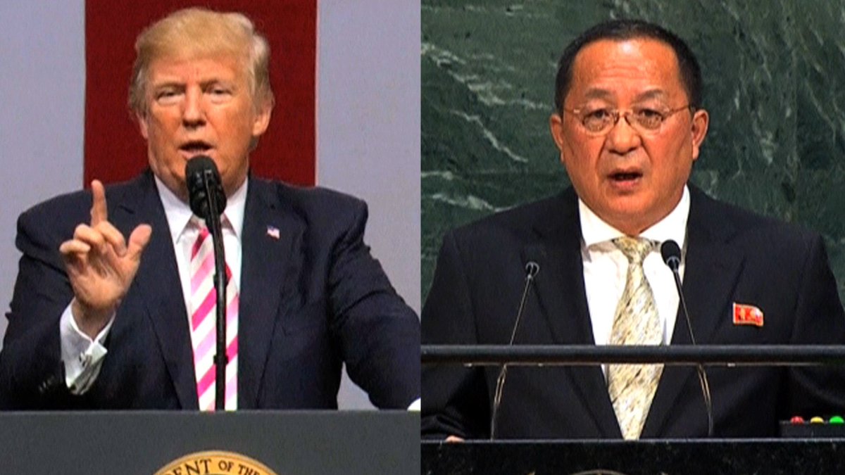 Trump Threatens North Korea; NK Foreign Minister Says Trump on "Suicide Mission" ow.ly/8DTf30fppdj https://t.co/mXmfZMK5gm