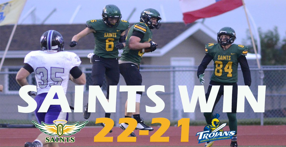 PCSaints's tweet image. ITS A GREAT DAY TO BE A SAINT! @PCSaintFootball TAKES DOWN @DSUFootball 22-21! #19UnansweredPoints #TwoInterceptions #3Fumbles #DEFENSE #ST