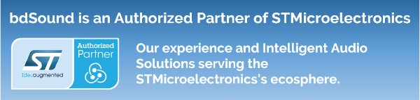 We are official partner of #STMicroelectronics! it's an honor to be chosen for our audio expertise and IPs by a semiconductor leader as STM