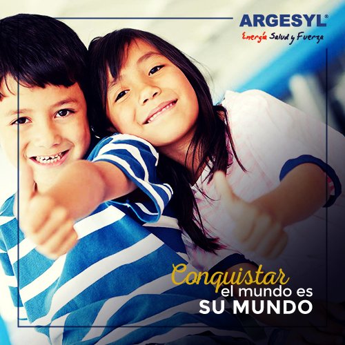 Ayúdales y dales la fuerza que necesitan con Argesyl Forte. Crecer saludables es el mejor regalo que puedes darles.

Consulta a tu médico.