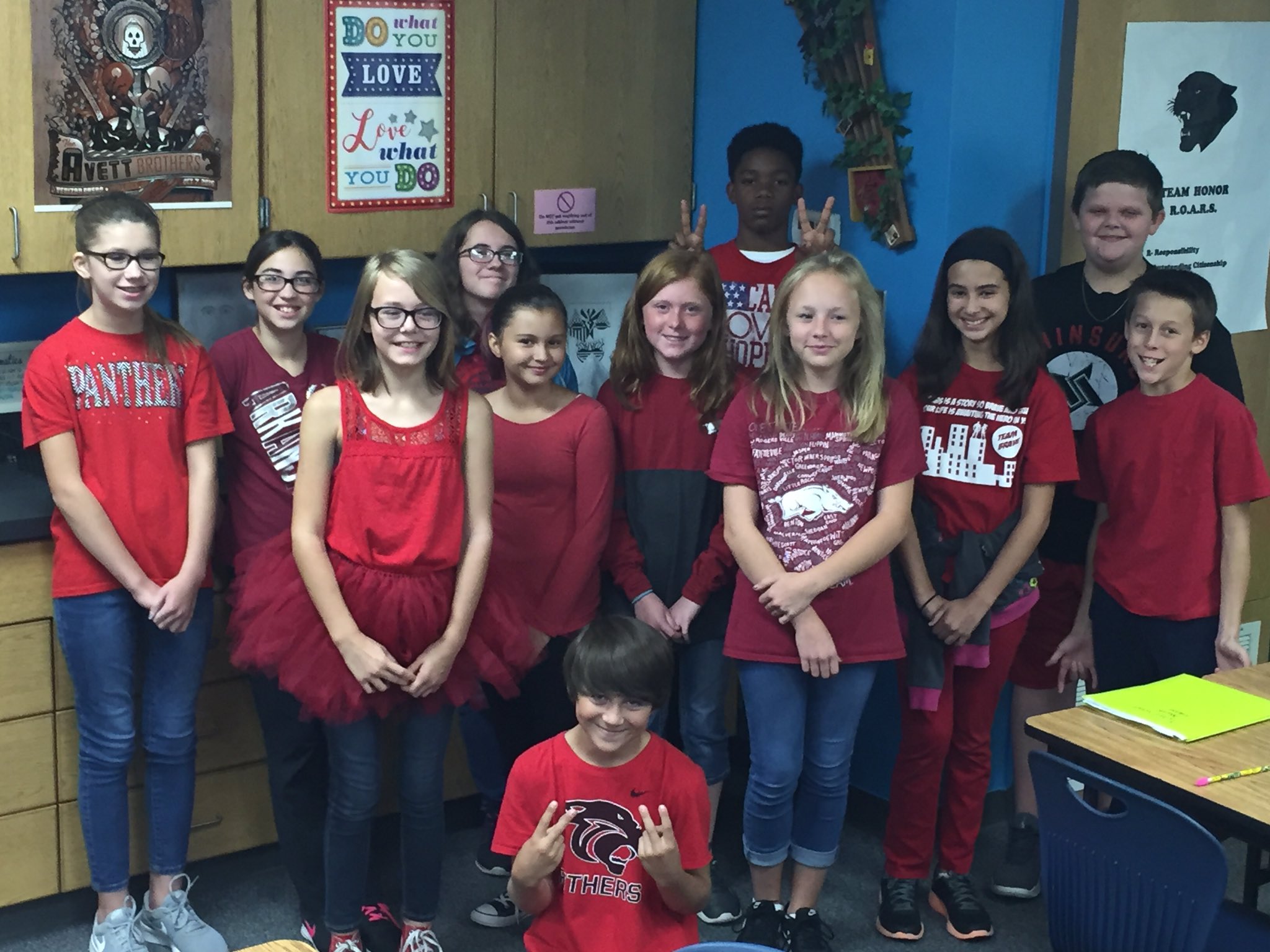 Cabot Middle North on Twitter "Love their school spirit. GO PANTHERS