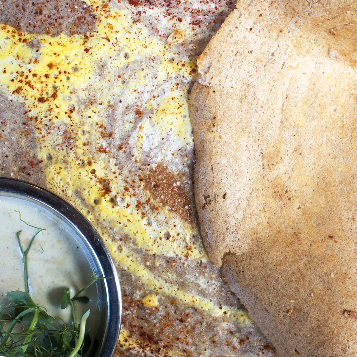 pondicheri's tweet photo. Thank you Raja for bringing egg dosas into our lives 😍
Try one at #PondiHTX tonight for #MeatlessMonday, coming soon to our fall menu! https://t.co/uIHMJeav0A