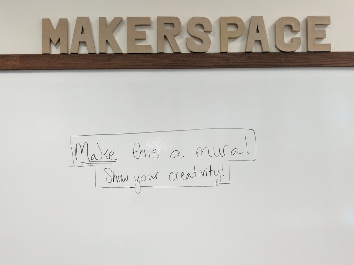 AEHSLibrary's tweet photo. #IdeaWall = #MuralWall #Makerspace https://t.co/ljhObRhiLU