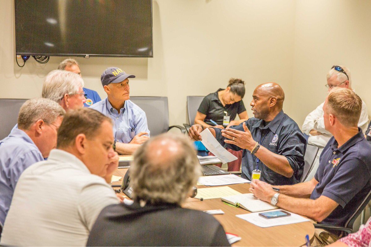 Governor Rick Scott met with FCO Willie Nunn and Monroe County officials