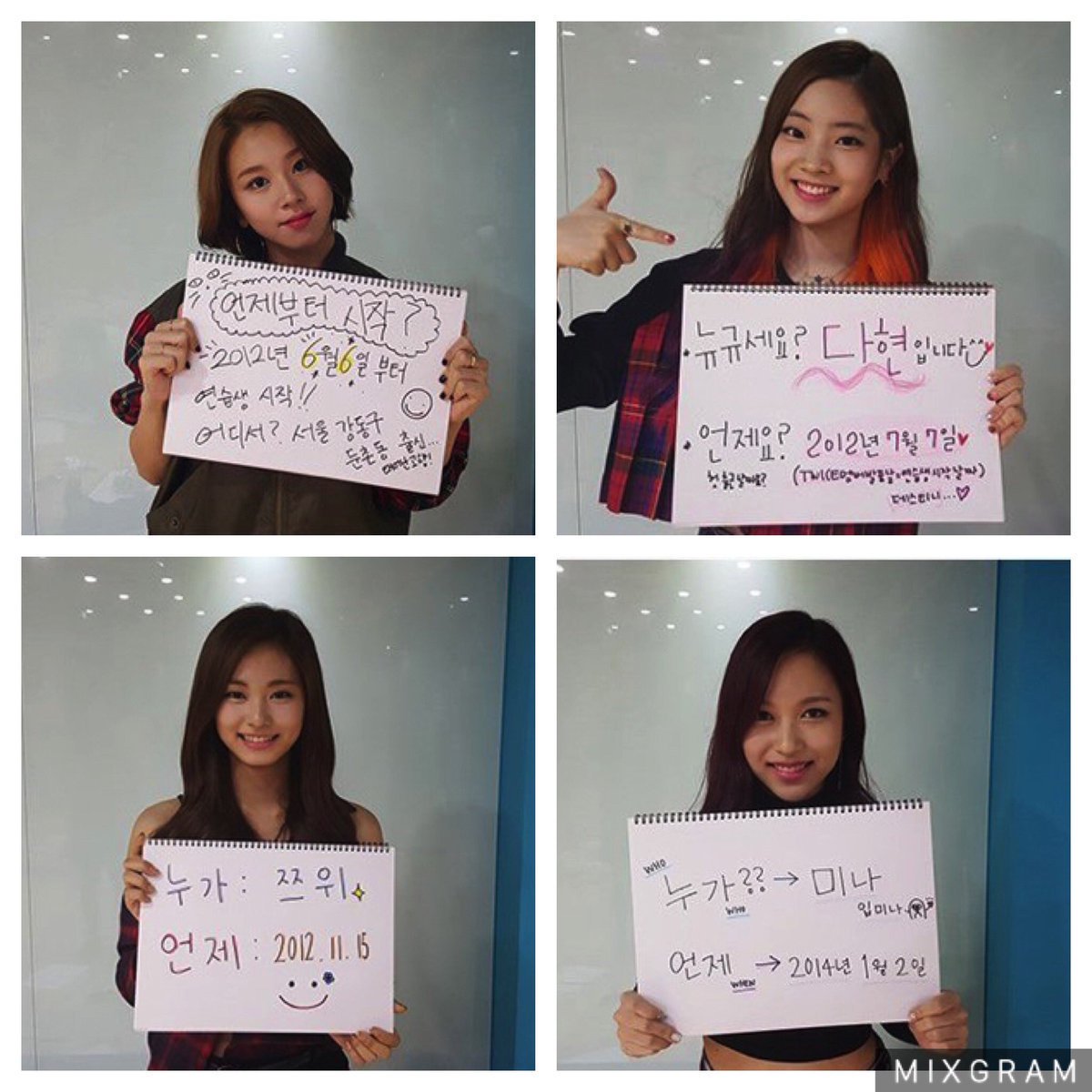TWICE 直筆　サイン モモ　ナヨン　ダヒョン　チェヨン　ジヒョ TWICE(ジョンヨン、サナ、ナヨン、ツウィ)直筆サイン入り写真 TWICE