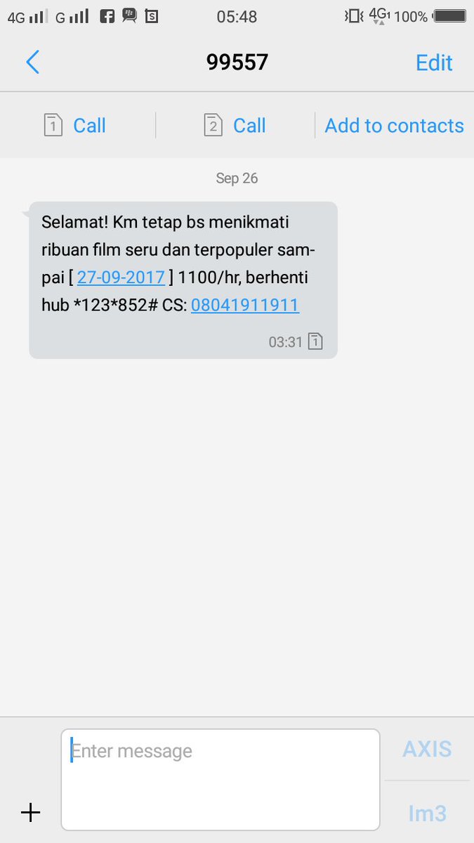 psyAlSyaif's tweet photo. @ask_AXIS saya tidak pernah mendaftar, tapi pulsa kami selalu berkurang. Ini kejadian ketiga dalam minggu ini. Kami sangat dirugikan https://t.co/3mqxq0z16G