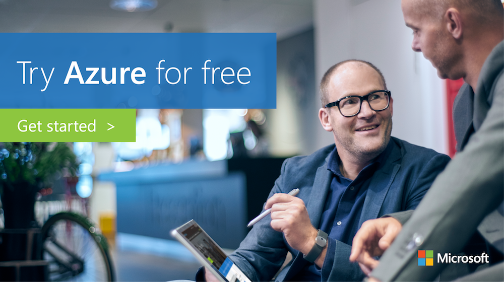 Azure's tweet photo. New Azure free account: Now get 12 months of free products &amp; $200 credit for 30 days. Build your next idea: https://t.co/zpeJt6cds1 https://t.co/Tp1EgKvpp6