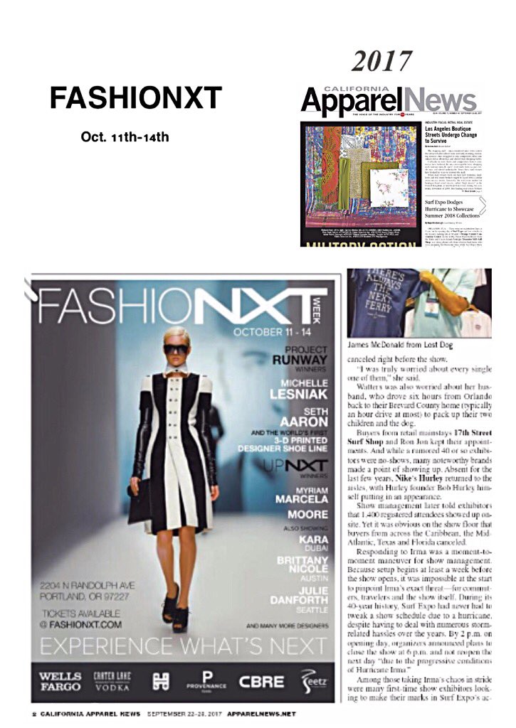 IHeartGirlie's tweet photo. @fashionxtonline media supporter @apparelnews, brings global attention to our designers in this week's issue. ⭐️#fashionshow #fashionxt2017 https://t.co/iGOhyEzuuJ