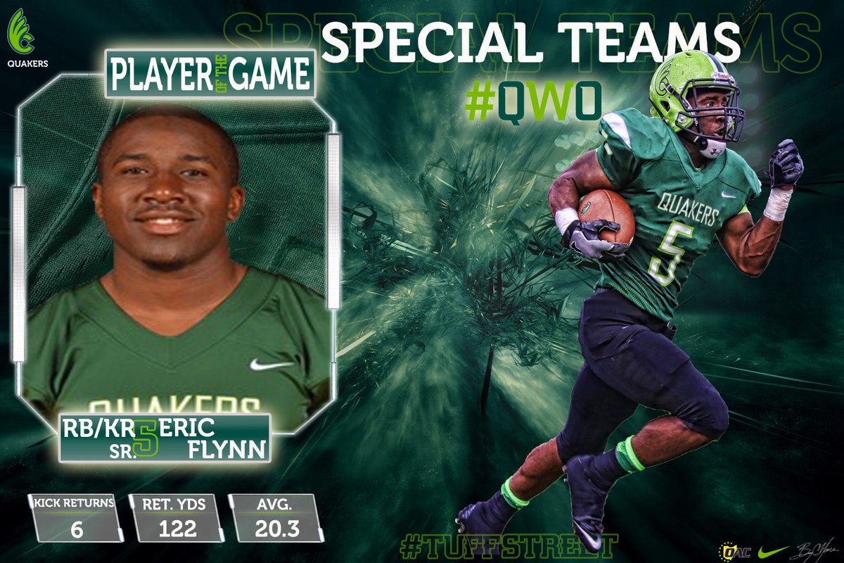 Coach_BWatkins's tweet image. Congrats to Eric Flynn for being named #STPOW for our game against Capital! #TUFFstreet #returngame