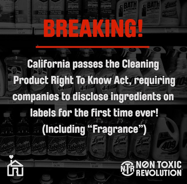 NonToxicRev's tweet photo. Until now, consumers have been shielded from allergic and carcinogenic cleaning product ingredients https://t.co/cDK0IoLMLP #ComeClean 🏡 https://t.co/cp4uNNJv7i