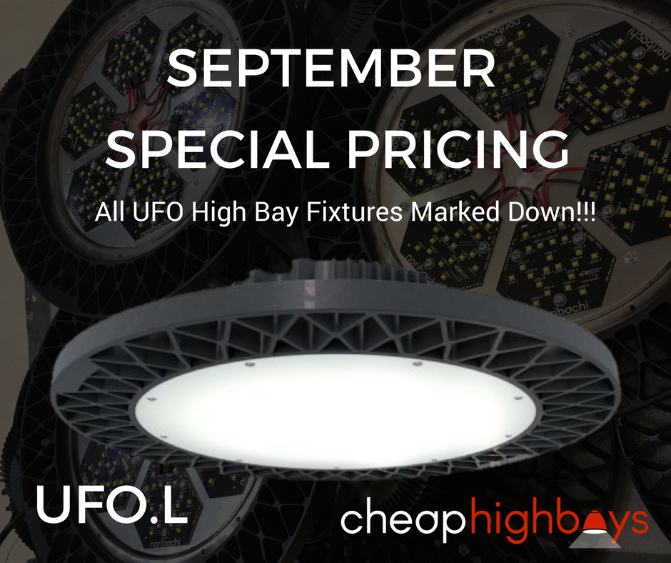 CheapHighBays's tweet photo. SAVE this week ->  https://t.co/iQX23tGFGo #Lightup your garage, warehouse, or work space with #LED #technology! #UFO #HighBay #Specials https://t.co/8McLwqDGsT