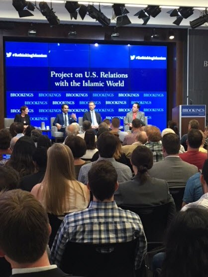 usislam's tweet image. .@shadihamid @will_mccants @gcaw &amp;amp; @kdiwaniya are #RethinkingIslamism at tonight's event via @usislam. Video soon: brook.gs/2flerjN