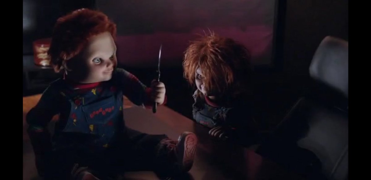 En #cultofchucky  hay más de un Chucky. Y triunfa el mal. Chucky toma el cuerpo de Nica