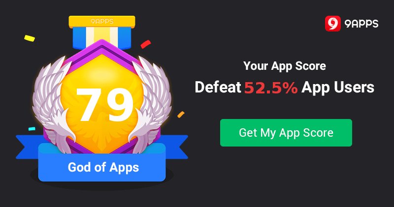 Mahendr04636495's tweet photo. I got 79 on 9Apps , Defeat 52.5% App User! Can you challenge me? Get your app score on 9Apps Now! #9AppsStore https://t.co/OBTkoeR4ue https://t.co/5cGoacZlUQ