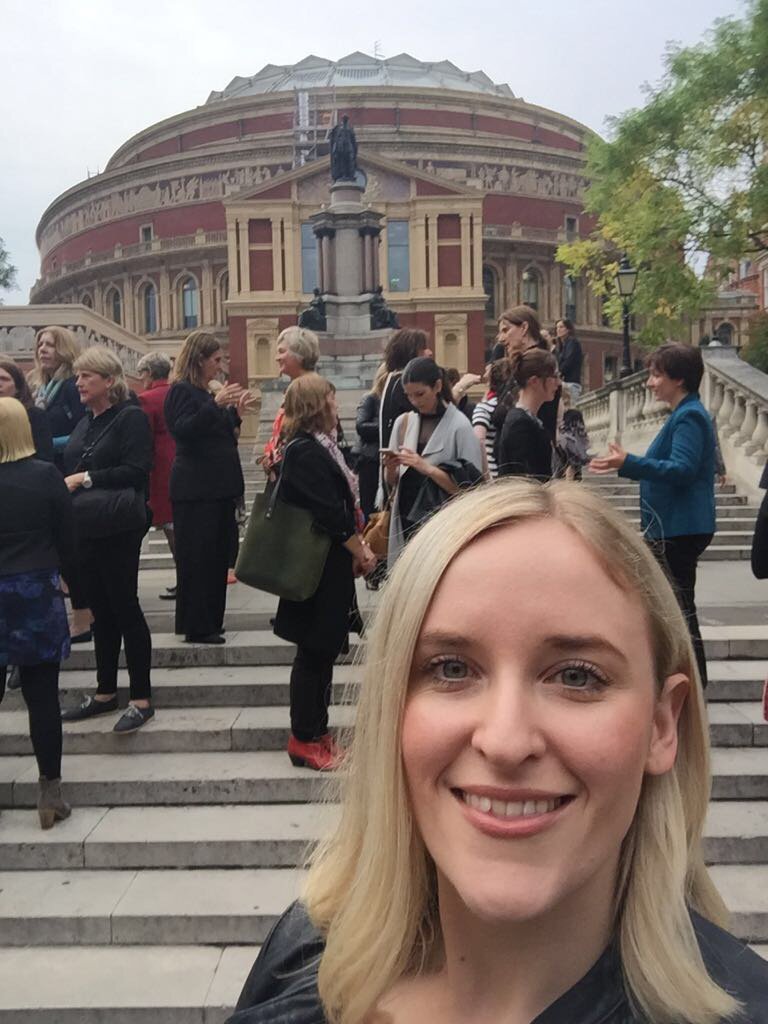 Imogen and all the Aussie female winemakers says hi from the Royal Albert Hall, London - Australian Women in Wine Awards #womeninwine