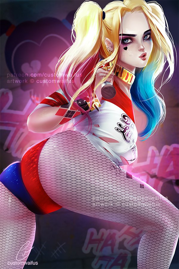 (+NSFW) October's Waifu- HarleyQuinn (Free To Use), by @CustomWaifus: customwaifus.deviantart.com/art/NSFW-Octob…