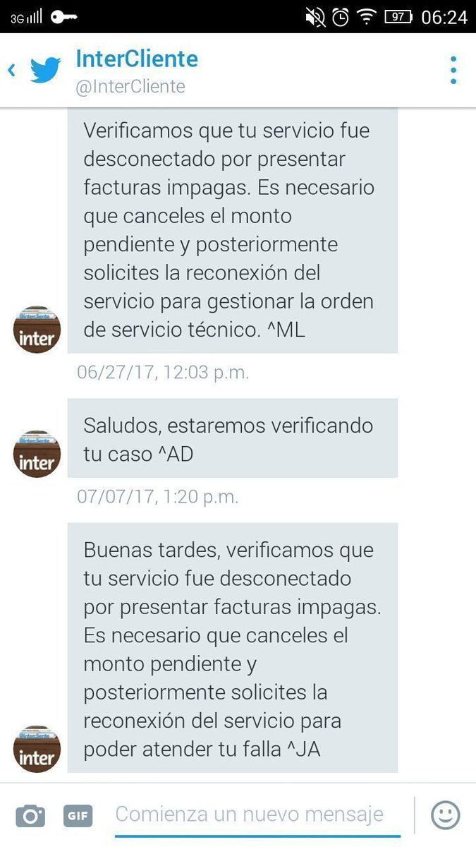 menteangel's tweet photo. ¿Porqué llegar a instancias de presión .@InterCliente .@TuMundoInter @stigol? Ahora solucionen sin exigencias #clientescontrainter https://t.co/wWOE4S5Kqu