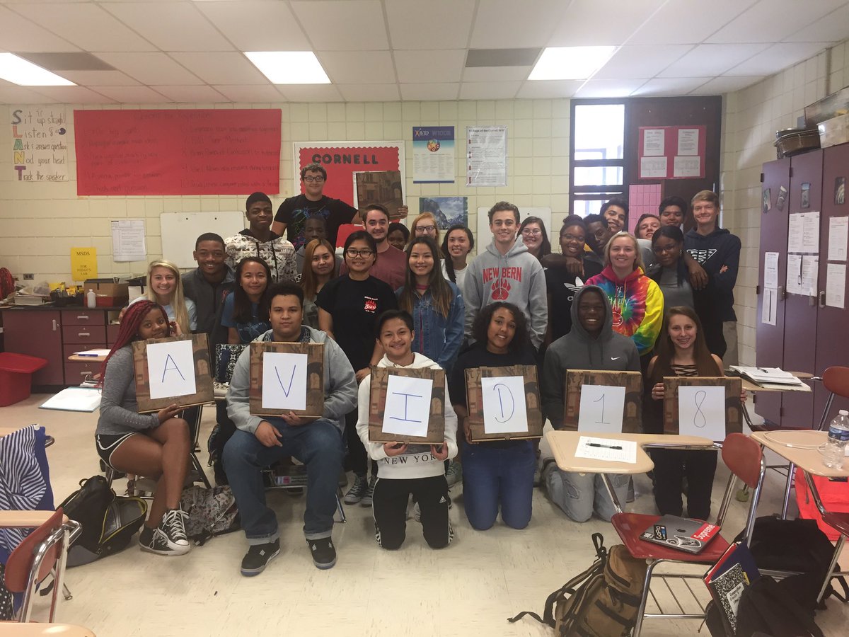 CravenCoAVID's tweet photo. NBHS AVID C/O 2018 celebration for completing RDS, Common Application, researching 5 colleges and 5 scholarships! #CravenAVID @AVID4College https://t.co/ybnWXFJOyG