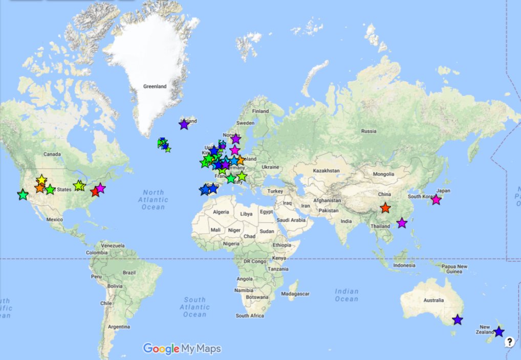 hhockx's tweet photo. Cities I have been running - adding number 41 Kyoto to my running map #ipres17 https://t.co/nyvoVZwElT