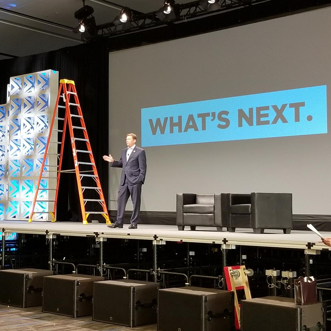 irishoconnor's tweet photo. Sneak peak of #WhatsNext - @ScottWMedTech getting in some keynote prep at #MedTechCon! #MedTechExtra #BehindTheScenes https://t.co/4oH3AfozrC