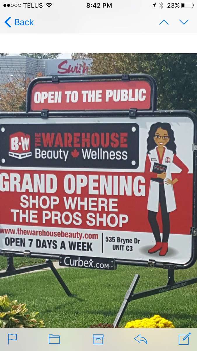 TheWarehouseBW's tweet photo. Barrie store now open. Come check us out at 535 Bryne Ave. Open 7 days a week. #shopwheretheprosshop #barrie #barriestylist https://t.co/YW3sWc972D