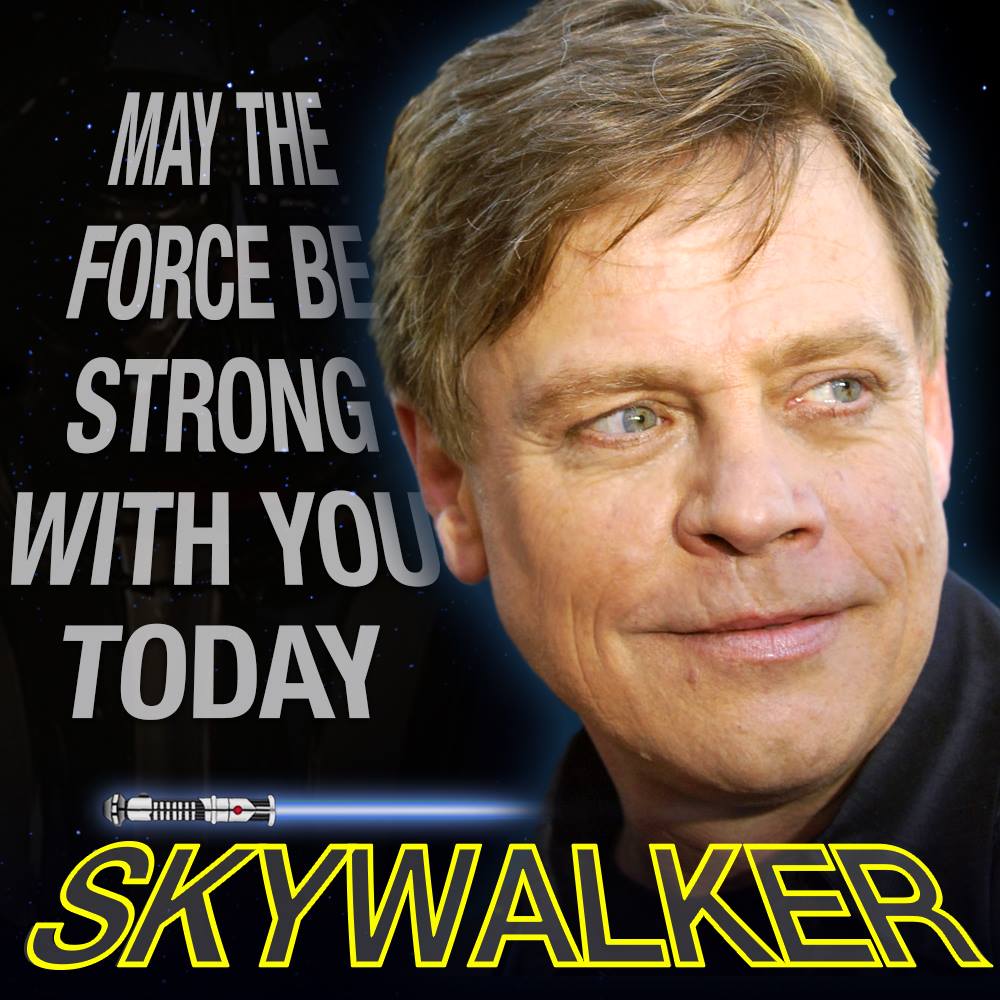 The force is strong with this one... Happy Birthday to Mark Hamill! 