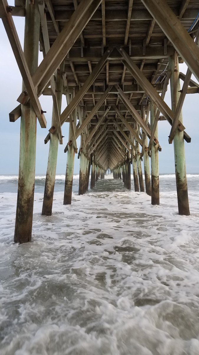 rainbowsamm's tweet photo. 💦🌊💧🌀 #hightide #surfcitync #pier #theresmaria #obx2017 https://t.co/xUX9Y49use