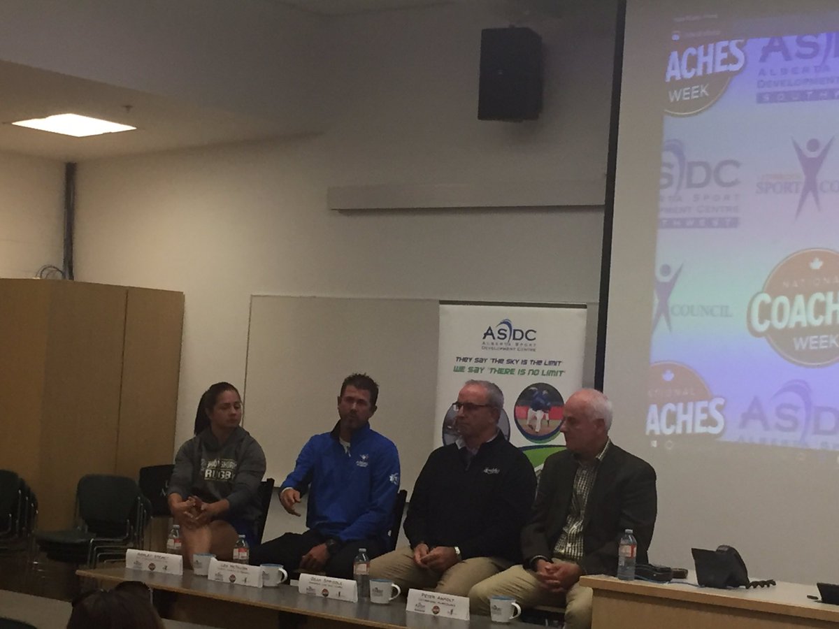 s_wierl's tweet photo. Mentorship a key message so far @ASDCSW @LethbridgeSport Winning Edge Seminar: Coaches Panel  #thankscoach https://t.co/2JhlPbEyGe