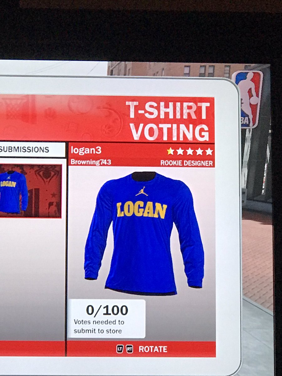 browning743's tweet photo. @2KShirtPromos everybody please go vote on my shirt search gamer tag "browning743" #nba2k #2k18 https://t.co/casHnuEtJb