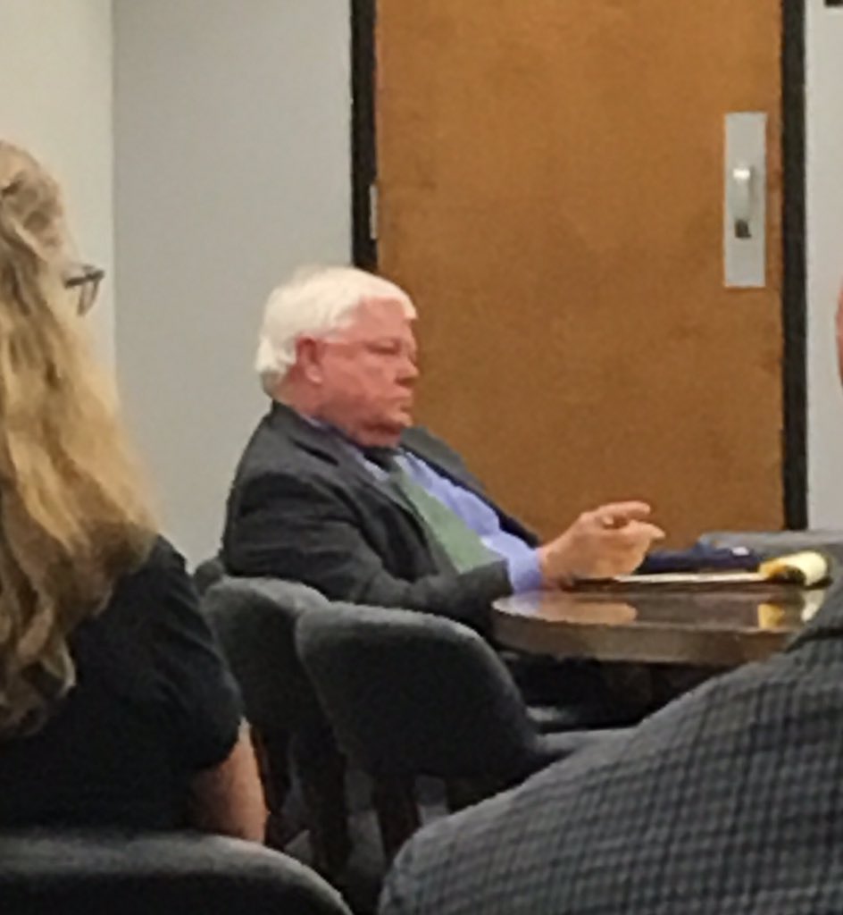 nutgraham's tweet photo. Does this @DukeEnergy employee look happy????? No speaker has spoken in favor of Duke. He is grumpy too. Seeing is believing this guy. https://t.co/PmvmRkEkox