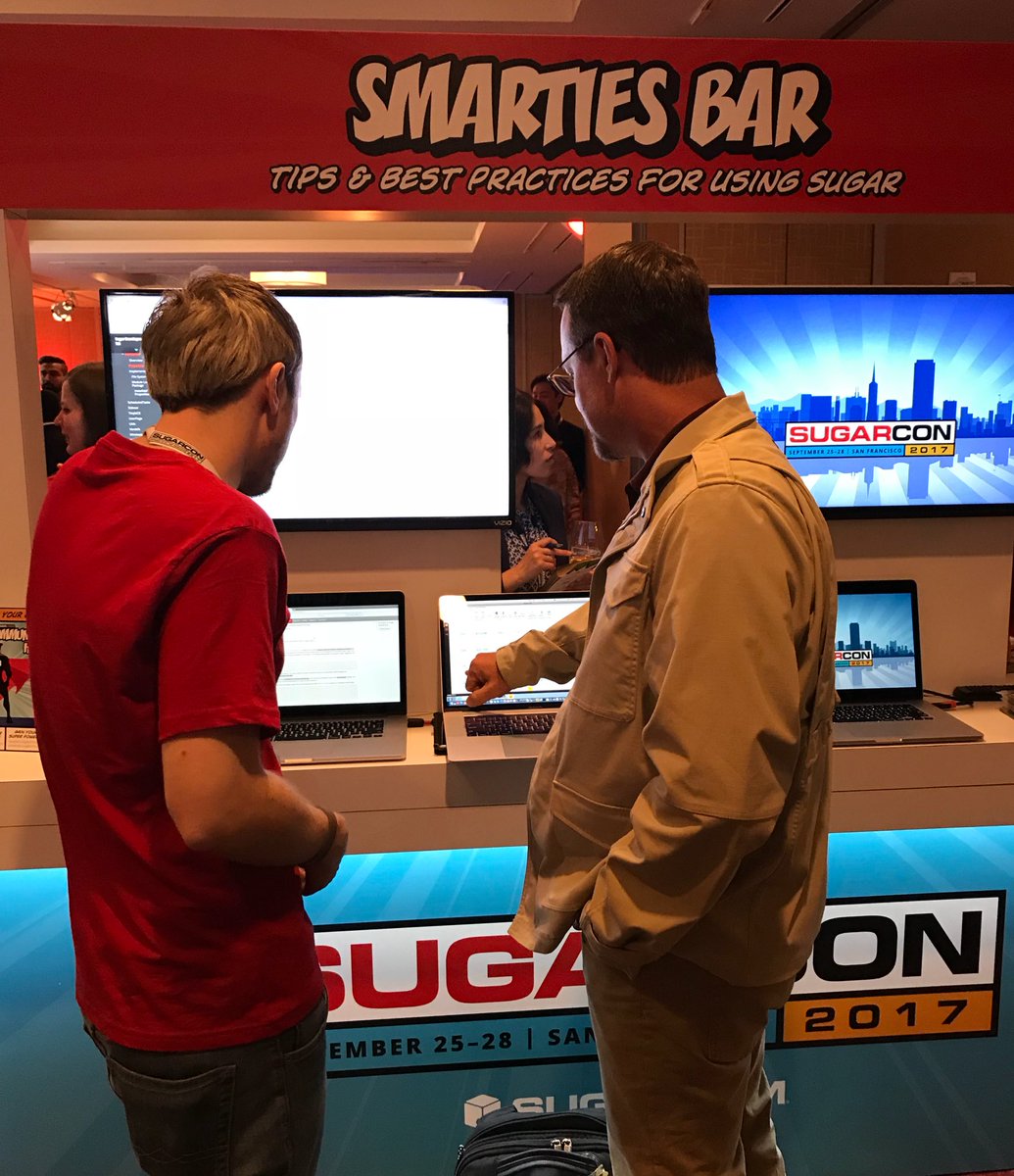 SugarCRM's tweet photo. What’s a #SugarCon without a trip to the Smarties Bar? https://t.co/pxPVMcuFPu
