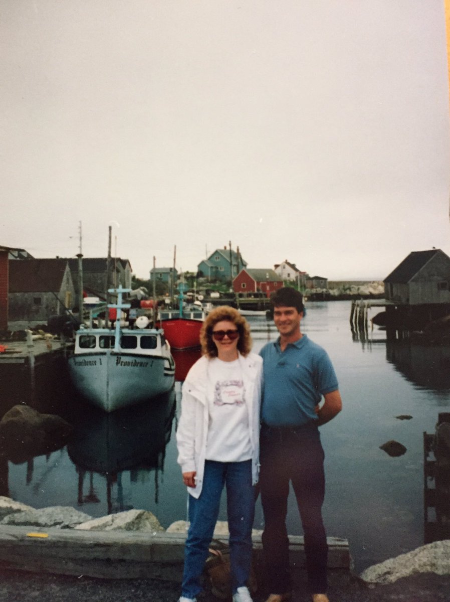 marcottesharon's tweet photo. friend posted pic left today @PeggysCoveArea .. pic right 25 years ago almost to the day Marcotte honeymoon. Not much has changed in NS ... https://t.co/NxXL308sFP