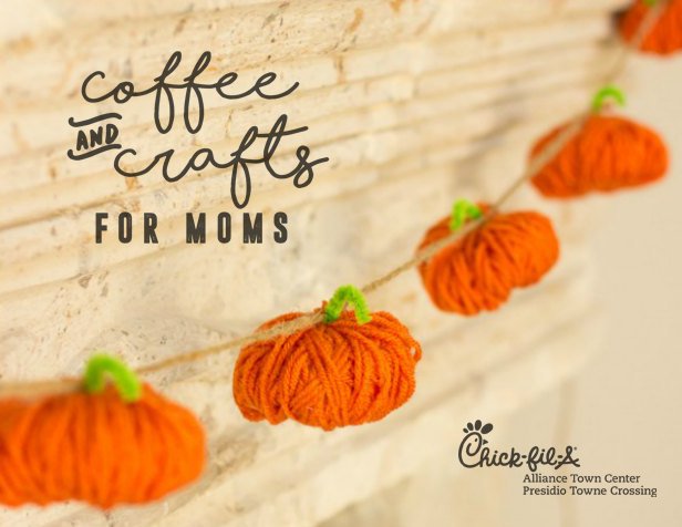 CFA_Presidio's tweet photo. Coffee &amp; Crafts for Moms is Friday, September 29, from 9-10:30AM. FREE Small Hot or Medium Iced Chick-fil-A Coffee! (1 offer per guest) https://t.co/RsyUvRSWW7